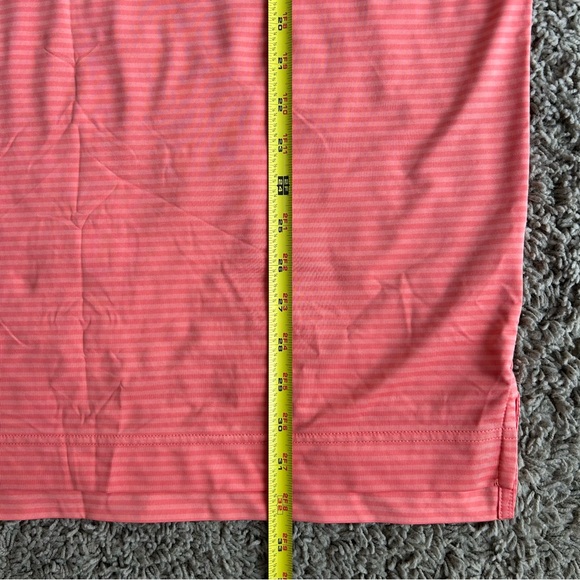 FootJoy FJ Polo Men's Large Striped Red "BLCC" Golf Performance Stretch Shirt - Picture 8 of 12